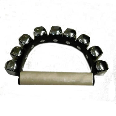 Pulsera De Cascabel Negra Plástica Mango De Madera Copacabana, Cppc001